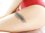 中国性感女郎腿部艺术纹身欣赏