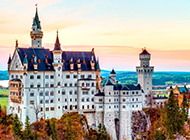 德国新天鹅城堡景观图片欣赏