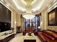 古典欧式风格别墅客厅装修效果图