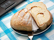 简单的早餐欧式面包图片