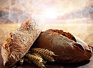 营养健康的全麦面包图片