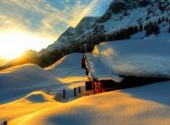最美雪景脚印图片 2015最美大自然雪景图片合集高清电脑桌面壁纸下载第二辑