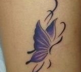 女性纹身图片之蝴蝶纹身图片