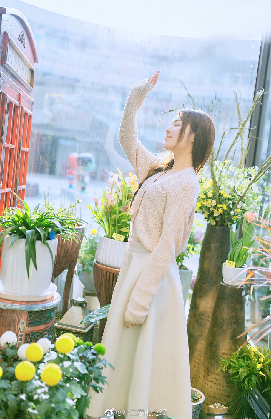 花姑娘女神薛婉 花裙魅力无比强大