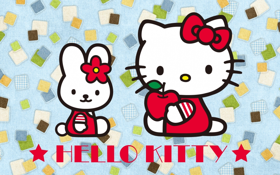 Hello Kitty可爱卡通宽屏桌面壁纸
