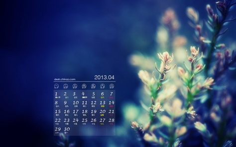 2013年4月日历桌面壁纸1280x800【10】