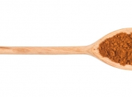木勺与调味作料高清素材图