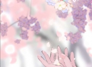 日漫粉色樱花纤细好看的手控壁纸图片