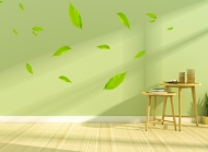 绿色小清新家居护眼简约高清桌面壁纸