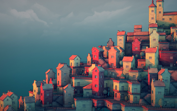 游戏《城镇建造模拟》Townscaper高清原画图片