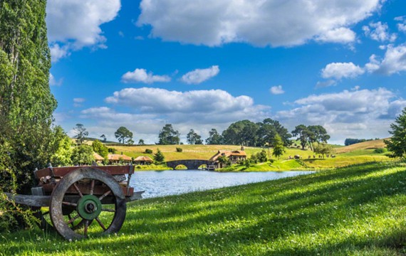 新西兰玛塔童话小镇风景如画高清图片